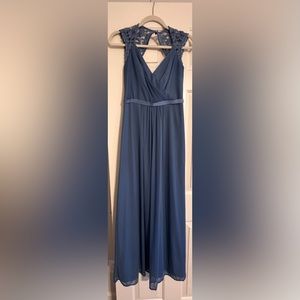 David’s Bridal Bridesmaid dress | Size 2 | color: steel blue
